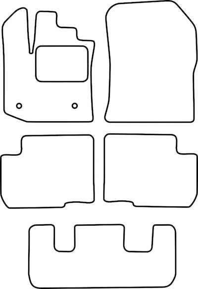 Autokoberce Dacia Lodge 3e rada Perfectfit (3881)